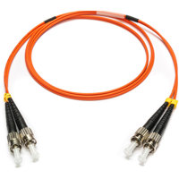 

Camplex 9.84' OM1 62/125 Multimode Duplex ST to ST Armored Fiber Optic Patch Cable, Orange