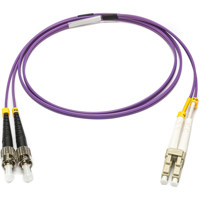 

Camplex 32.8' OM4 50/125 10/40/100G Multimode Duplex ST to LC Armored Fiber Optic Patch Cable, Purple