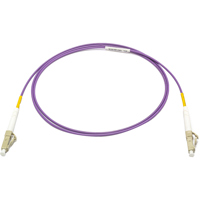 

Camplex 328' OM4 50/125 10/40/100G Multimode Simplex LC to LC Armored Fiber Patch Cable, Purple