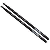 

ChromaCast 5B USA Hickory Vinny Appice Autographed Wood Tipped Drumsticks, Black