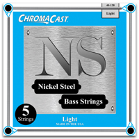 

ChromaCast Nickel Steel Light Gauge 5-String Bass Guitar Strings, 40-128