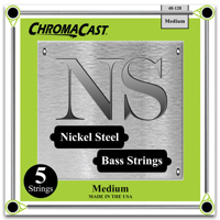

ChromaCast Nickel Steel Medium Gauge 5-String Bass Guitar Strings, 40-128