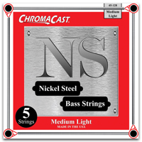 

ChromaCast Nickel Steel Medium-Light Gauge 4-String Bass Guitar Strings, 45-105