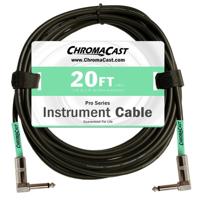 

ChromaCast Pro Series 20' Angle to Angle Instrument Cable, 23AWG, Surf Green