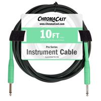 

ChromaCast Pro Series 10' Straight to Straight Instrument Cable, 23AWG, Surf Green