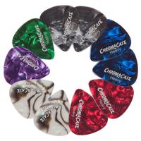 

ChromaCast Pearl Celluloid Assorted Color Guitar Pick, 10 Pack, Heavy