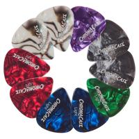 

ChromaCast Pearl Celluloid Assorted Color Guitar Pick, 10 Pack, Light