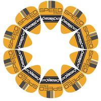 

ChromaCast Speed Series Yellow Celluloid Guitar Pick, 10 Pack, Heavy (0.96mm)