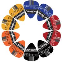 

ChromaCast Speed Series Assorted Color Celluloid Guitar Pick, 10 Pack, Light (0.46mm)