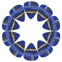 

ChromaCast Speed Series Blue Celluloid Guitar Pick, 10 Pack, Medium (0.71mm)