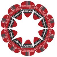

ChromaCast Speed Series Red Celluloid Guitar Pick, 10 Pack, Medium (0.71mm)