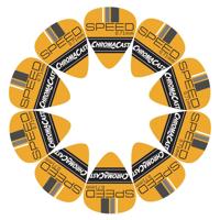 

ChromaCast Speed Series Yellow Celluloid Guitar Pick, 10 Pack, Medium (0.71mm)