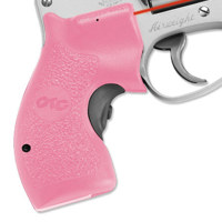 

Crimson Trace LaserGrips (Polymer Grip) Red Laser Sight for Smith & Wesson J-Frame Round Butt Revolver, Pink