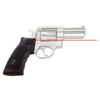 

Crimson Trace Rubber Overmold Red Lasergrip Set with Front Activation for the Sturm Ruger GP100 & Super Red Hawk Series Revolvers.