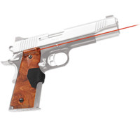 

Crimson Trace P1 Pro-Custom Lasergrips Red Laser Sight for 1911 Full-Size Pistols, Burlwood