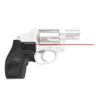 

Crimson Trace Rubber Overmold Red Lasergrip Set with Front Activation for the Smith & Wesson J-Frame Series Revolvers with Round Butt.