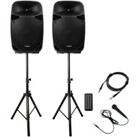 

ChromaCast Portable PA 2-Channel 2-Way 150W Sound System with Bluetooth, USB and SD Card Reader