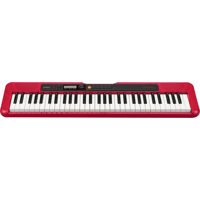 

Casio CT-S200 61-Key Digital Piano Style Portable Keyboard with 48 Note Polyphony and 400 Tones, Red