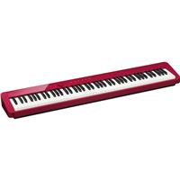 Casio PX-S1100 Privia 88-Key Slim Stage Portable Digital Piano with Bluetooth Adapter, RED Bundle with Studio Headphones, Keyboa