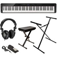 

Casio Privia PX-S3000 88-Key Digital Piano (Black), Bundle with Bench, Stand, Sustain Pedal and H&A Studio Headphones