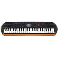 Casio SA-76 44-Key Mini Portable Keyboard with LCD Display, 100 Tones, 8 Note Polyphone, Orange