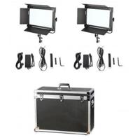 

Came-TV 1380 Daylight LED 2-Light Kit, Includes 2x 4-Way Barndoor, 2x Power Adapter, 2x DMX Cable, 2x AC Power Cord, Case