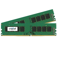 

Crucial 32GB (2x 16GB) 288-Pin UDIMM DDR4 (PC4-19200) Server Memory Module Kit, CL=17, Unbuffered, 2400 MT/S Speed, Non ECC, 1.2V, Dual Rank, x8 Based