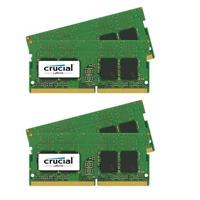 

Crucial 2 pack 32GB (2x 16GB) 260-Pin SODIMM DDR4 (PC4-19200) Server Memory Module Kit, CL=17, Unbuffered, 2400 MT/S Speed, Non-ECC, 1.2V, Dual Rank, x8 Based, 2048Meg x 64
