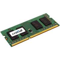 

Crucial 8GB 204-Pin SODIMM DDR3 1600 Mt/s (PC3-12800) Memory Module, CL11, Unbuffered, NON-ECC, 1.35V, 1024Megx64