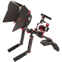 

Came-TV Carbon Fiber Rig Mattebox Shoulder Support Kit for Sony a7 Series Cameras, Red