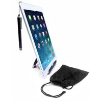 

CTA Digital Travel Kit for 4-10" Tablets and Smartphones, Includes Foldable Stand, Microfiber Pouch and Stylus