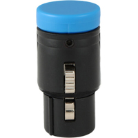 

Cable Techniques Low Profile Right-Angle XLR 3-Pin Female Connector with A-Shell, Standard/Blue Cap