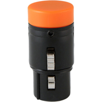 

Cable Techniques Low Profile Right-Angle XLR 3-Pin Female Connector with A-Shell, Large/Orange Cap