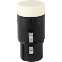 

Cable Techniques Low Profile Right-Angle XLR 3-Pin Female Connector with A-Shell, Large/White Cap