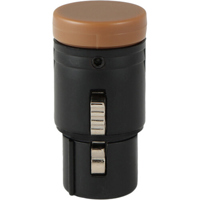 

Cable Techniques Low Profile Right-Angle XLR 3-Pin Female Connector with A-Shell, Standard/Brown Cap