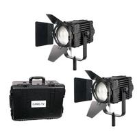 

Came-TV Boltzen B-100 Fresnel 100W Fanless Focusable LED Daylight 2-Light Kit, Includes 2x Removable Barndoors, 2x Power Adapter, 2x D-Tap Cable & Hard Carrying Case