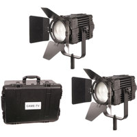 

Came-TV Boltzen B-100 Fresnel 100W Fanless Focusable LED Bi-Color 2-Light Kit, Includes 2x Removable Barndoors, 2x Power Adapter, 2x D-Tap Cable & Hard Carrying Case