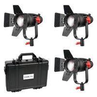 

Came-TV Boltzen B-30 Fresnel 30W Fanless Focusable LED Daylight 3-Light Kit, Includes 3x Removable Barndoors, 3x Power Adapter, 3x D-Tap Cable & Hard Carrying Case