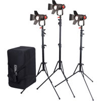 

Came-TV Boltzen 30W Fresnel Fanless Focusable Bi-Color LED 3-Light Kit with 3x Light Stands and 1x Carry Case