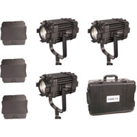 

Came-TV Boltzen B-60 Fresnel 60W Fanless Focusable LED Bi-Color 3-Light Kit, Includes 3x Removable Barndoors, 3x Power Adapter, 3x D-Tap Cable & Hard Carrying Case