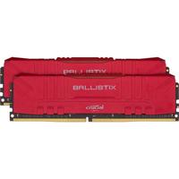 

Crucial Ballistix 16GB (8GBx2) DDR4 3000 MT/s UDIMM Desktop Gaming Memory Module Kit, Red