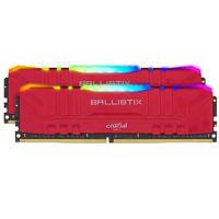 

Crucial Ballistix RGB 16GB (8GBx2) DDR4 3600 MT/s UDIMM Desktop Gaming Memory Module Kit, Red