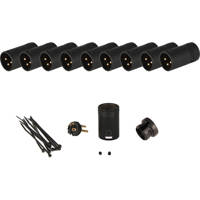 

Cable Techniques Low Profile Right-Angle XLR 3-Pin Male Connector with B-Shell, Standard/Black Cap, 10-Pack