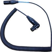 

Cable Techniques 12" XLR 3-pin Female Right Angle to XLR 3-pin Male Coiled Boom Pole-to-Mixer Cable with 12" Male Tail, Extends to 6'