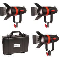 

Came-TV Boltzen 55W Focusable LED Fresnel 3-Light Kit, Includes 3x Soft Filters, 3x Milky-White Filters, 3x Orange Filters