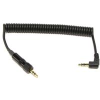 

Cable Techniques 8" 3.5mm TRS Locking to 3.5mm TRS Right Angle Coiled Cable for Sennheiser EK 100 G3 Receiver on DSLR