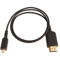 

Came-TV 2' Ultra-Thin and Flexible Standard Type-A to Micro Type-D HDMI Cable