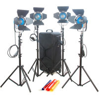 

Came-TV 300W Fresnel Tungsten Continuous Video Spot 4-Light Kit with Dimmers