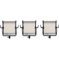 

Came-TV 576D Daylight LED 3-Panel Light Kit with Stands, Batteries, Power Supplies, and Bag
