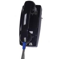 

Cortelco No Dial Wall Phone with Armored Cord and Plastic Cradle, Black